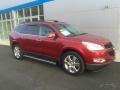 Crystal Red Tintcoat 2012 Chevrolet Traverse LT AWD