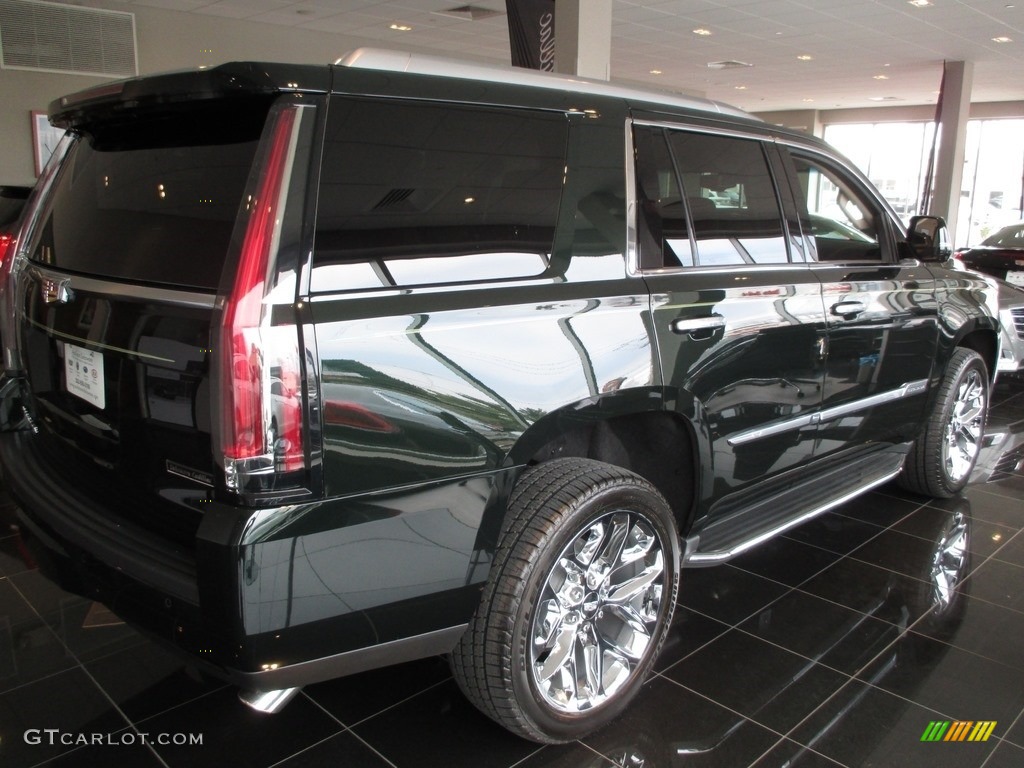 2016 Escalade Luxury 4WD - Dark Emerald Metallic / Kona Brown/Jet Black photo #3