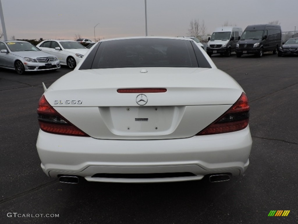 2011 SL 550 Roadster - Diamond White Metallic / Black photo #4