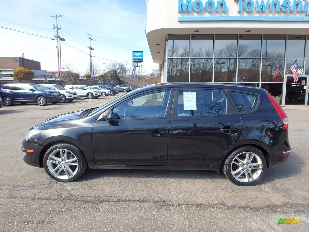 2009 Elantra Touring - Black Pearl / Black photo #2