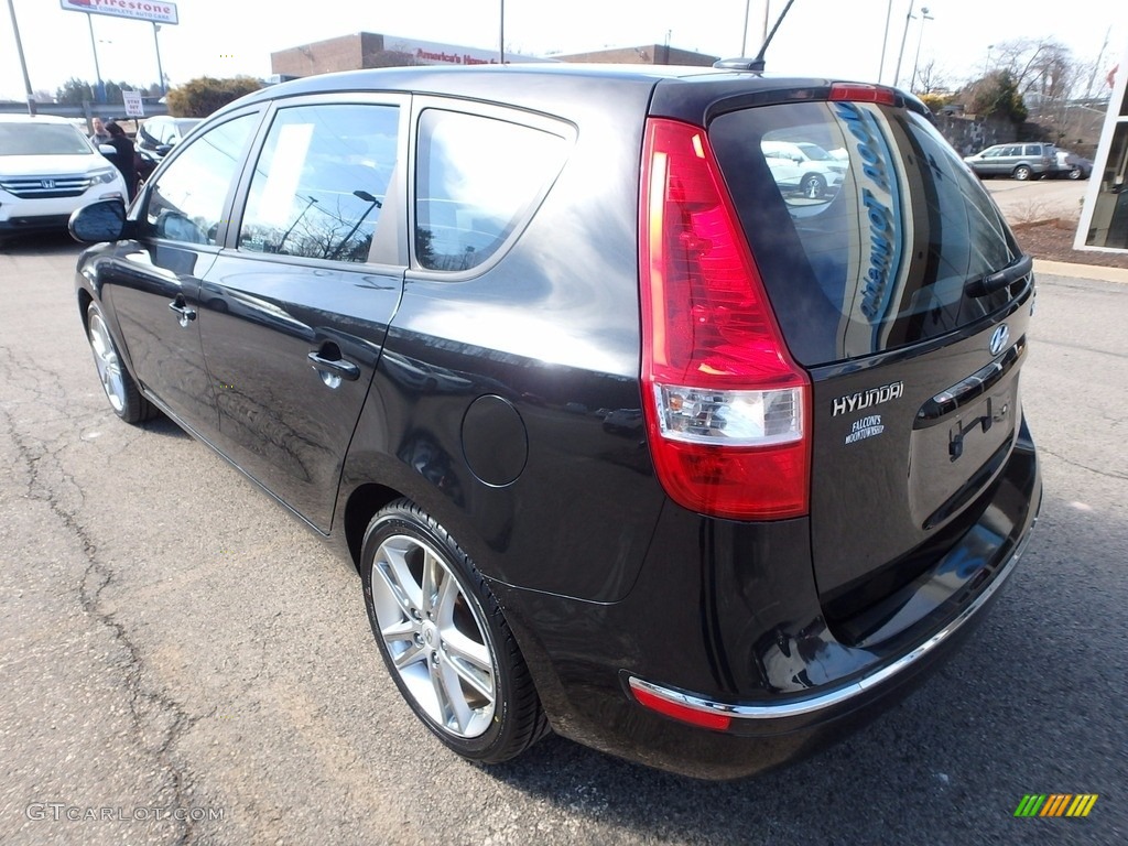 2009 Elantra Touring - Black Pearl / Black photo #3