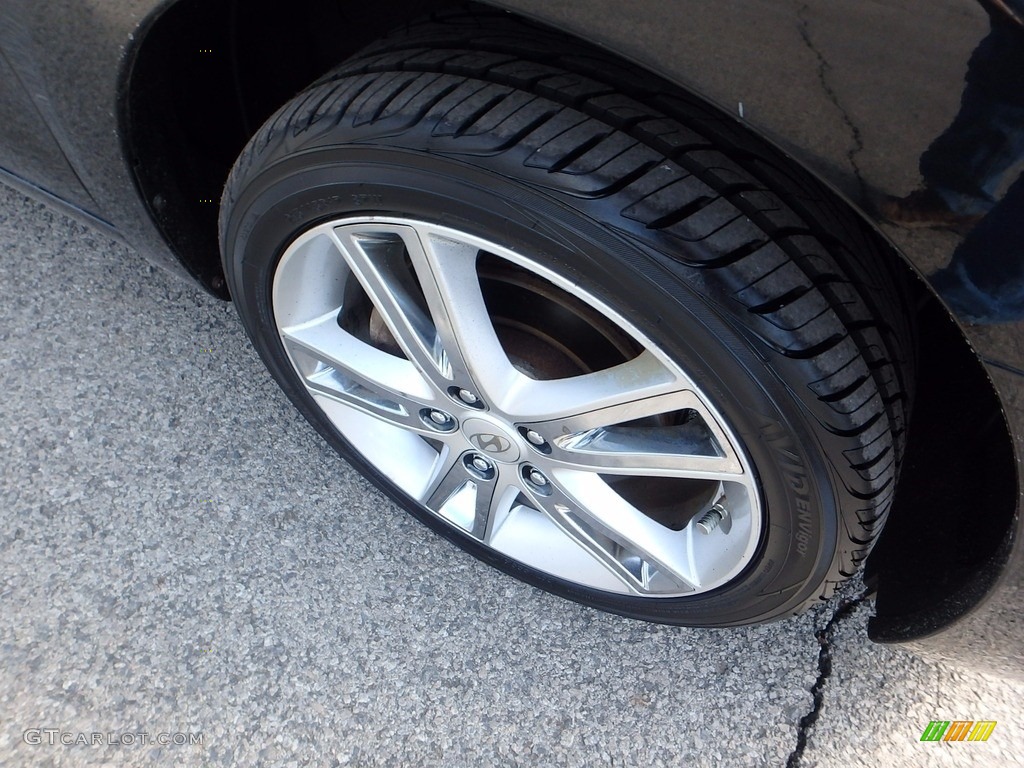 2009 Elantra Touring - Black Pearl / Black photo #9