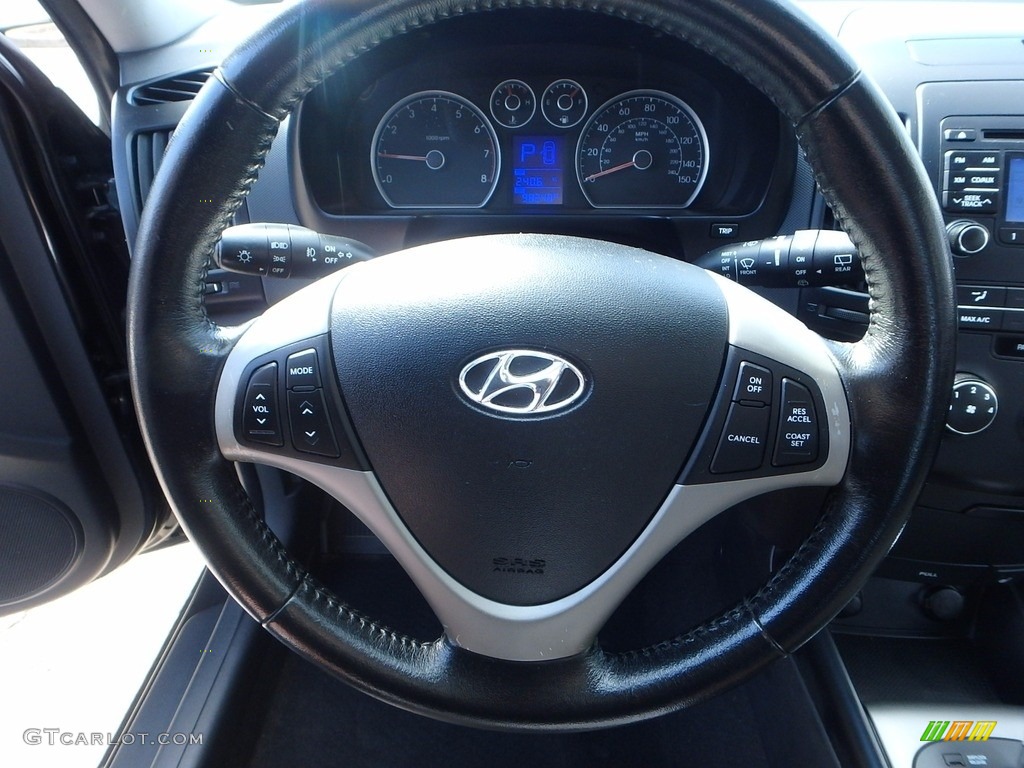 2009 Elantra Touring - Black Pearl / Black photo #22
