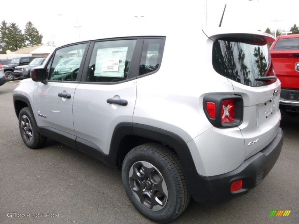 Glacier Metallic 2016 Jeep Renegade Sport 4x4 Exterior Photo #111335232