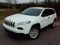 2016 Bright White Jeep Cherokee Sport 4x4  photo #2