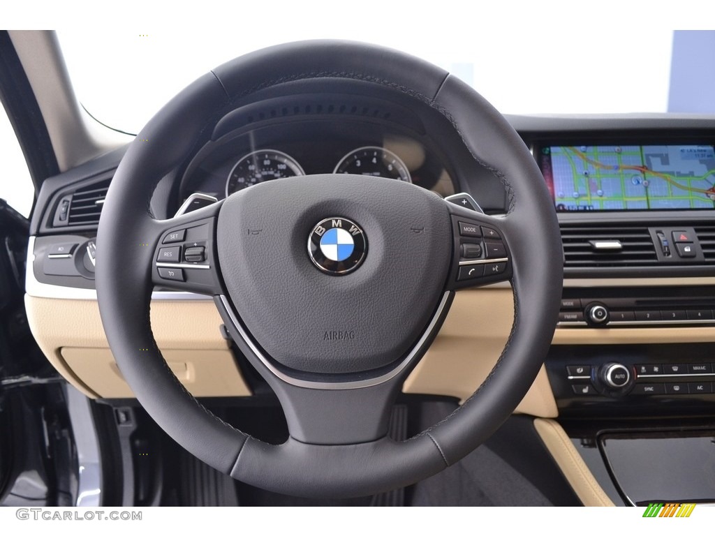 2016 5 Series 528i Sedan - Mineral Grey Metallic / Venetian Beige/Black photo #15