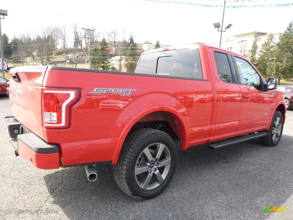 2016 F150 XLT SuperCab 4x4 - Race Red / Black photo #2