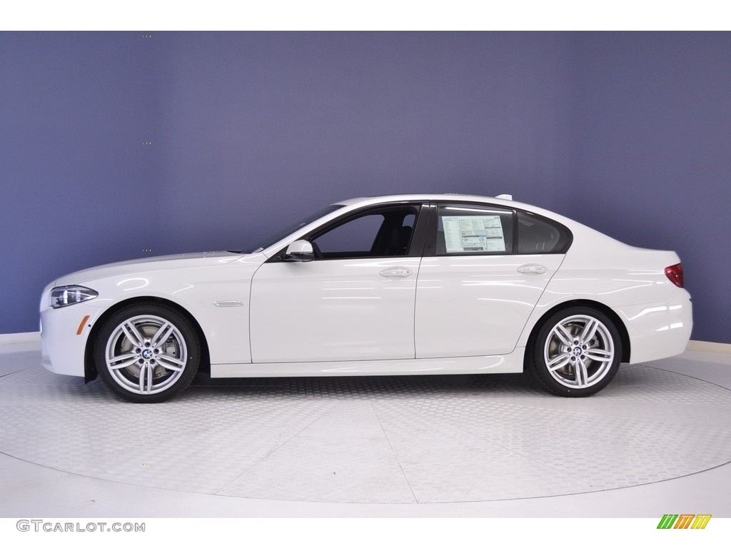 2016 5 Series 550i Sedan - Alpine White / Black photo #3