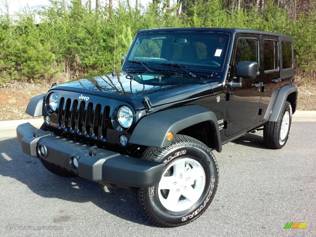 2016 Wrangler Unlimited Sport 4x4 - Black / Black photo #2