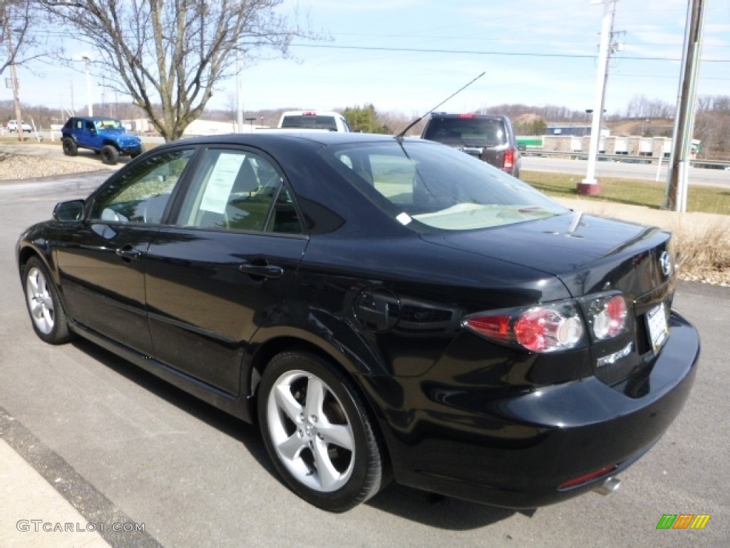 2007 MAZDA6 s Sport Sedan - Onyx Black / Beige photo #11