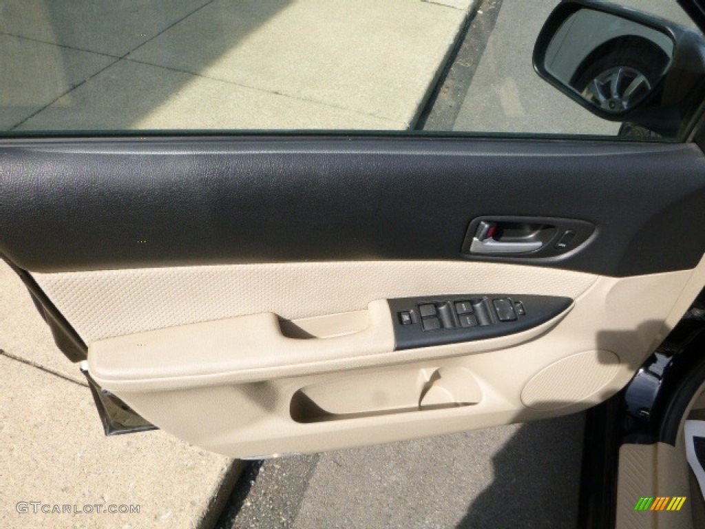 2007 MAZDA6 s Sport Sedan - Onyx Black / Beige photo #13