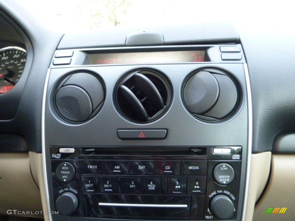 2007 MAZDA6 s Sport Sedan - Onyx Black / Beige photo #17