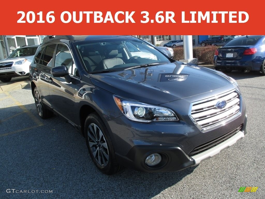 2016 Outback 3.6R Limited - Carbide Gray Metallic / Slate Black photo #1