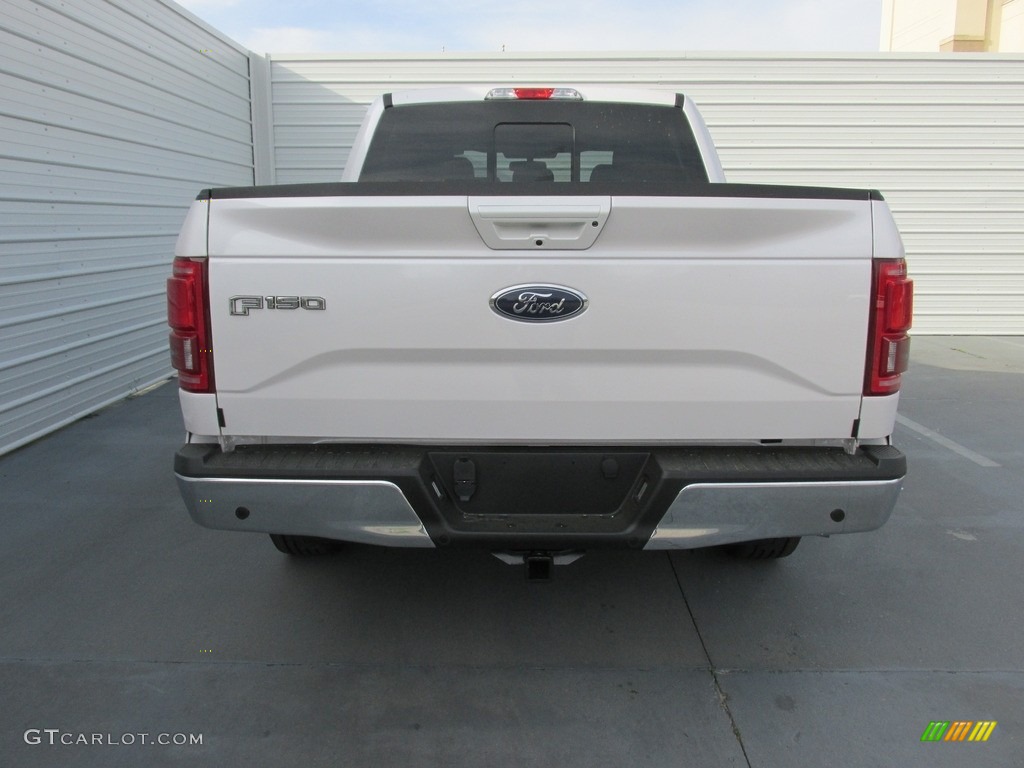 2016 F150 Lariat SuperCrew - White Platinum / Black photo #5