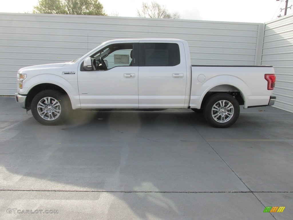 2016 F150 Lariat SuperCrew - White Platinum / Black photo #6