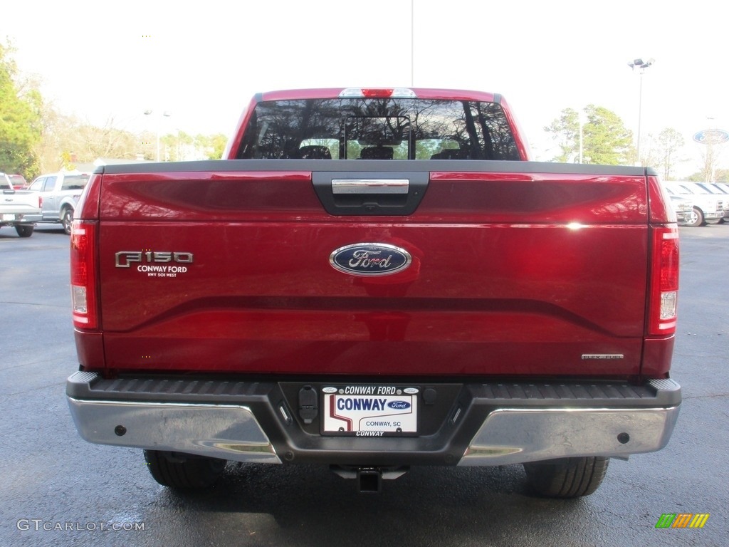 2016 F150 XLT SuperCrew 4x4 - Ruby Red / Medium Earth Gray photo #6