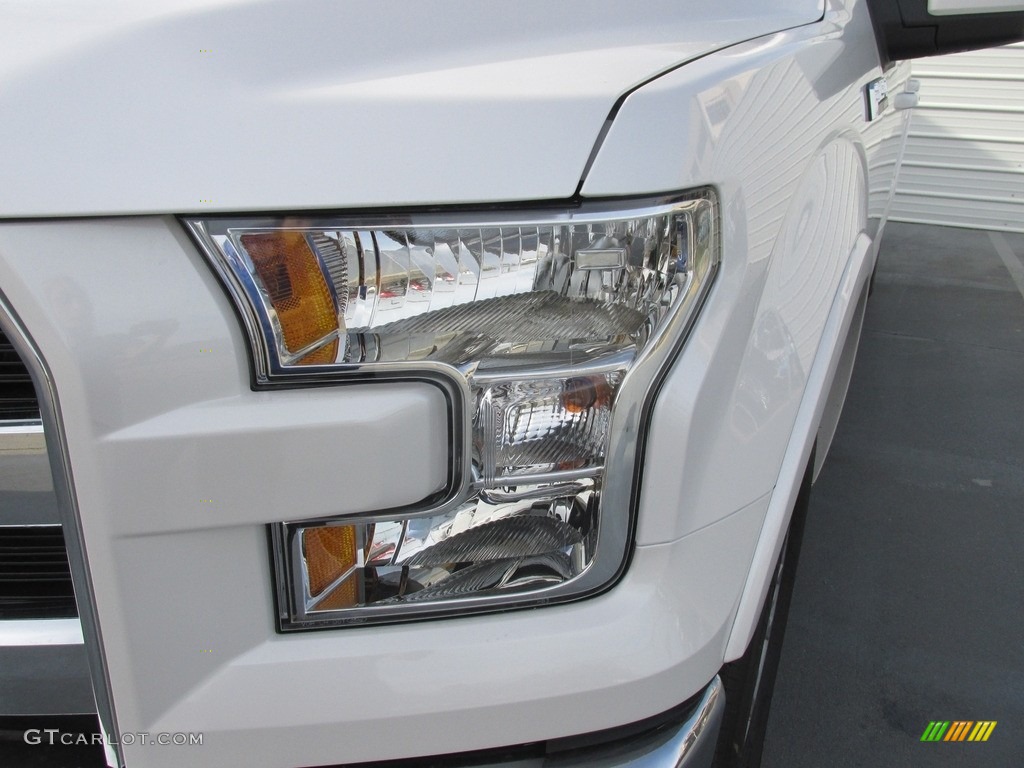 2016 F150 Lariat SuperCrew - White Platinum / Black photo #9