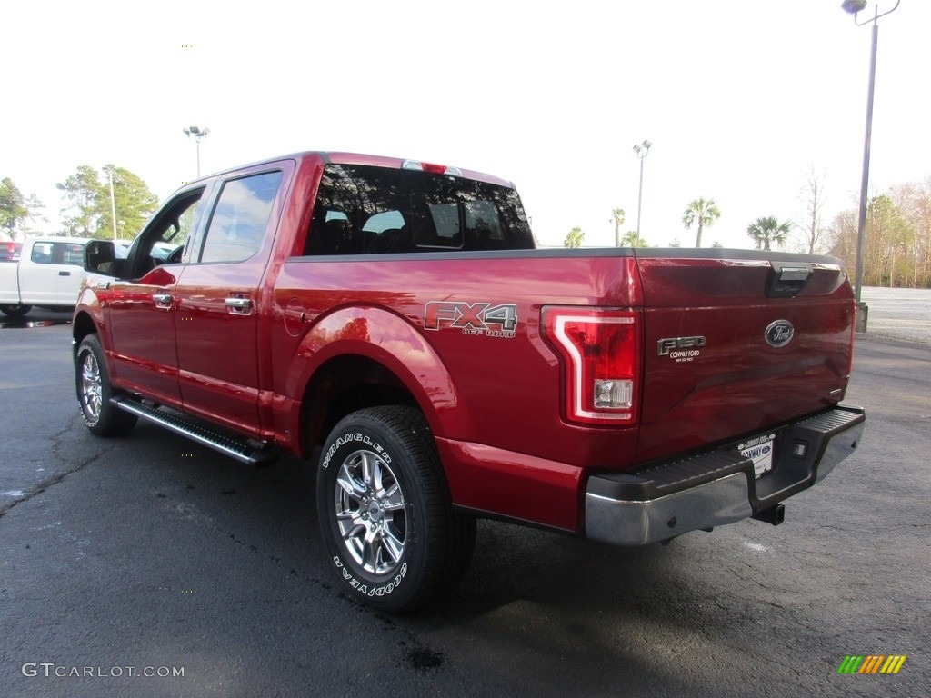 2016 F150 XLT SuperCrew 4x4 - Ruby Red / Medium Earth Gray photo #9