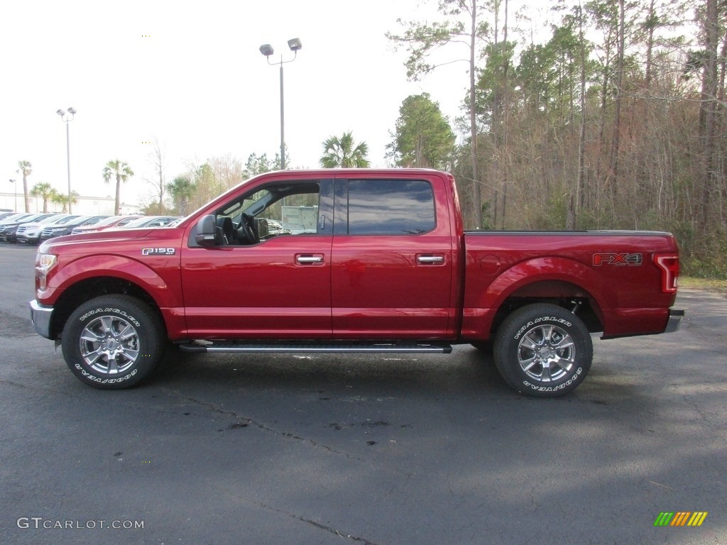 2016 F150 XLT SuperCrew 4x4 - Ruby Red / Medium Earth Gray photo #10
