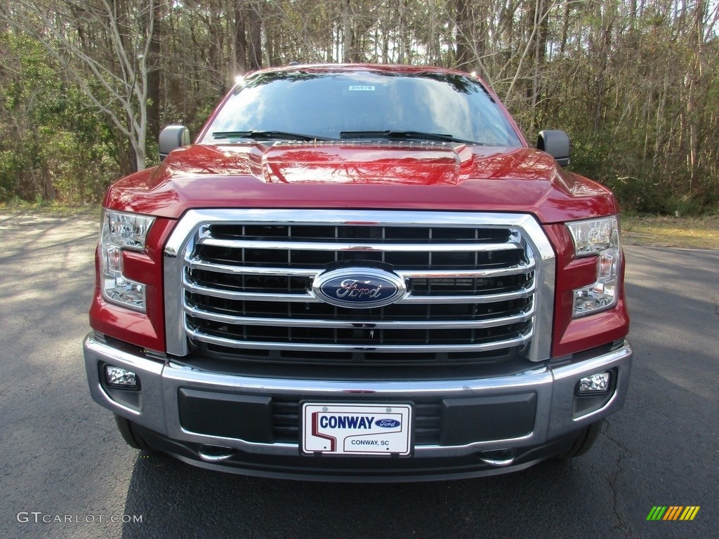 2016 F150 XLT SuperCrew 4x4 - Ruby Red / Medium Earth Gray photo #12