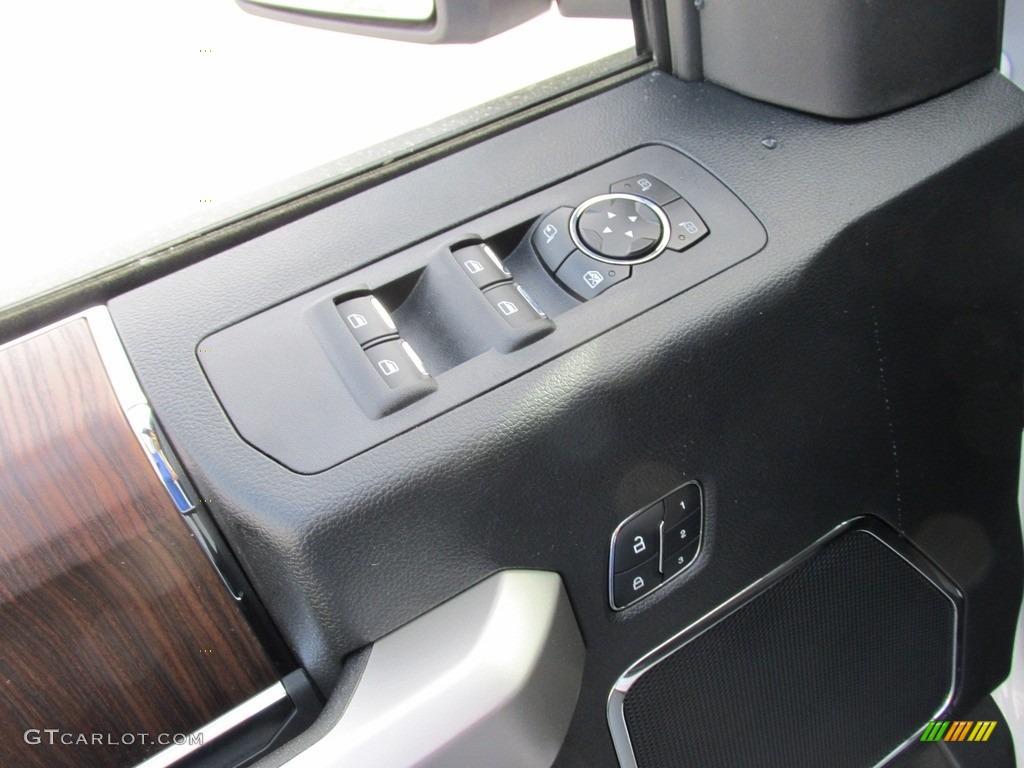 2016 F150 Lariat SuperCrew - White Platinum / Black photo #19