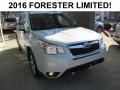 2016 Crystal White Pearl Subaru Forester 2.5i Limited  photo #1