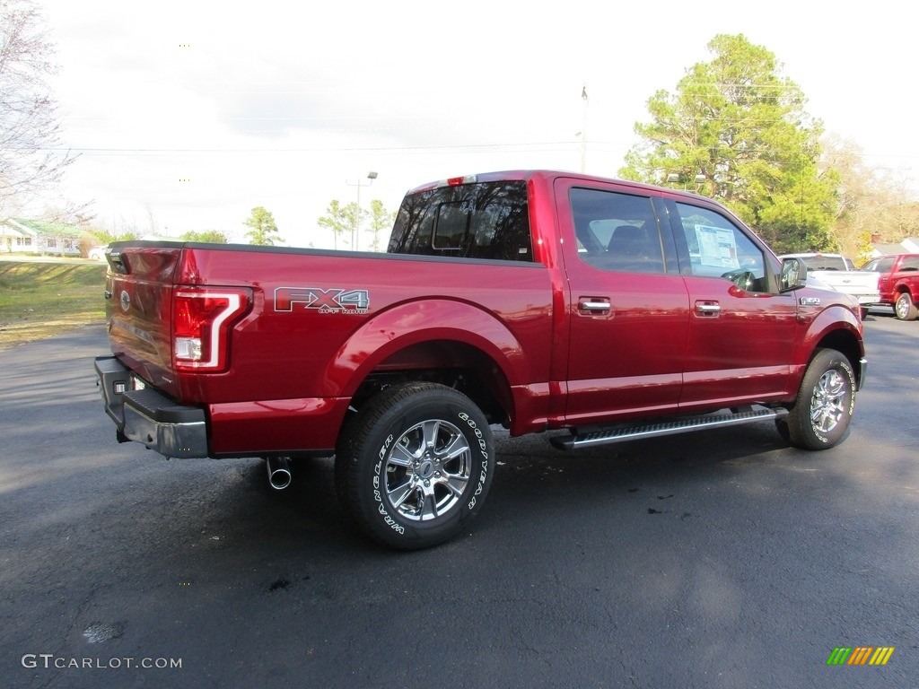 2016 F150 XLT SuperCrew 4x4 - Ruby Red / Medium Earth Gray photo #3