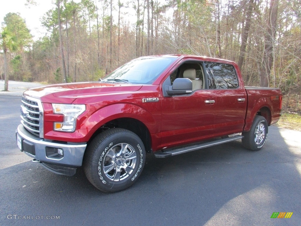 2016 F150 XLT SuperCrew 4x4 - Ruby Red / Medium Earth Gray photo #12