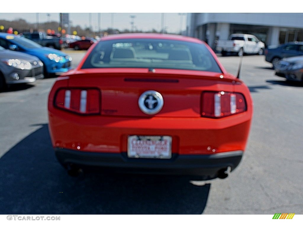 2012 Mustang V6 Premium Coupe - Race Red / Stone photo #4