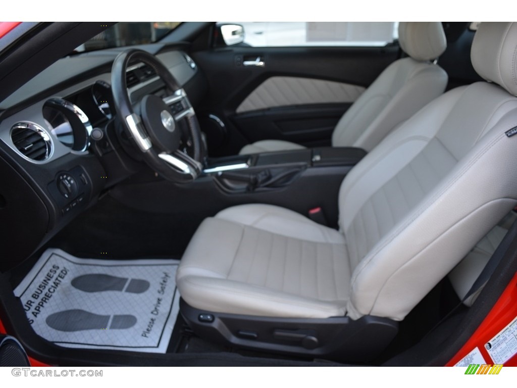 2012 Mustang V6 Premium Coupe - Race Red / Stone photo #10