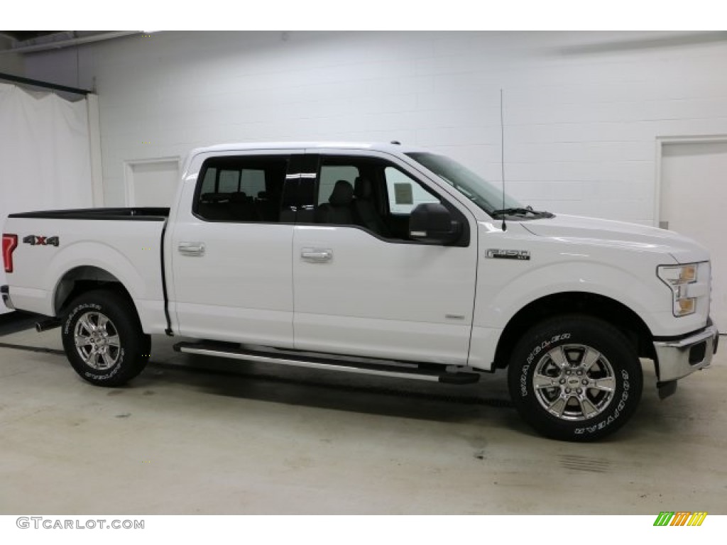 2016 F150 XLT SuperCrew 4x4 - Oxford White / Medium Earth Gray photo #1