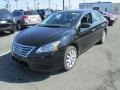 2014 Super Black Nissan Sentra SV  photo #2