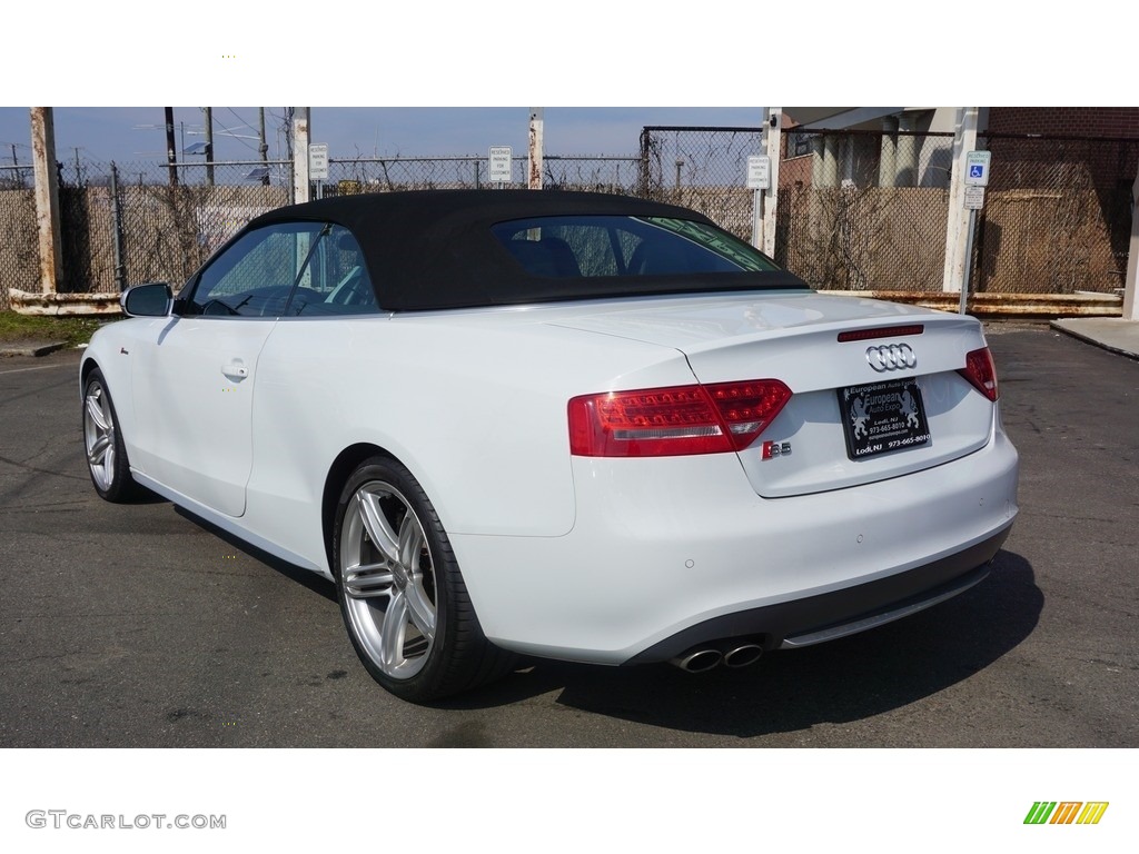 2012 S5 3.0 TFSI quattro Cabriolet - Glacier White Metallic / Black/Silver photo #3