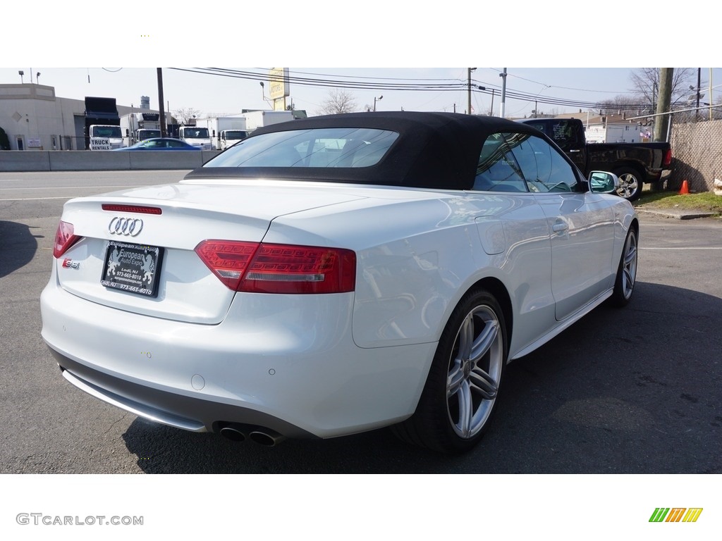 2012 S5 3.0 TFSI quattro Cabriolet - Glacier White Metallic / Black/Silver photo #4
