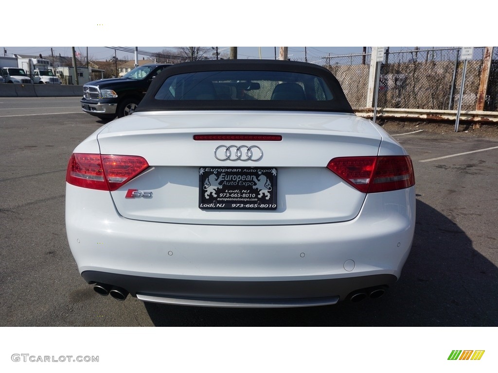 2012 S5 3.0 TFSI quattro Cabriolet - Glacier White Metallic / Black/Silver photo #7