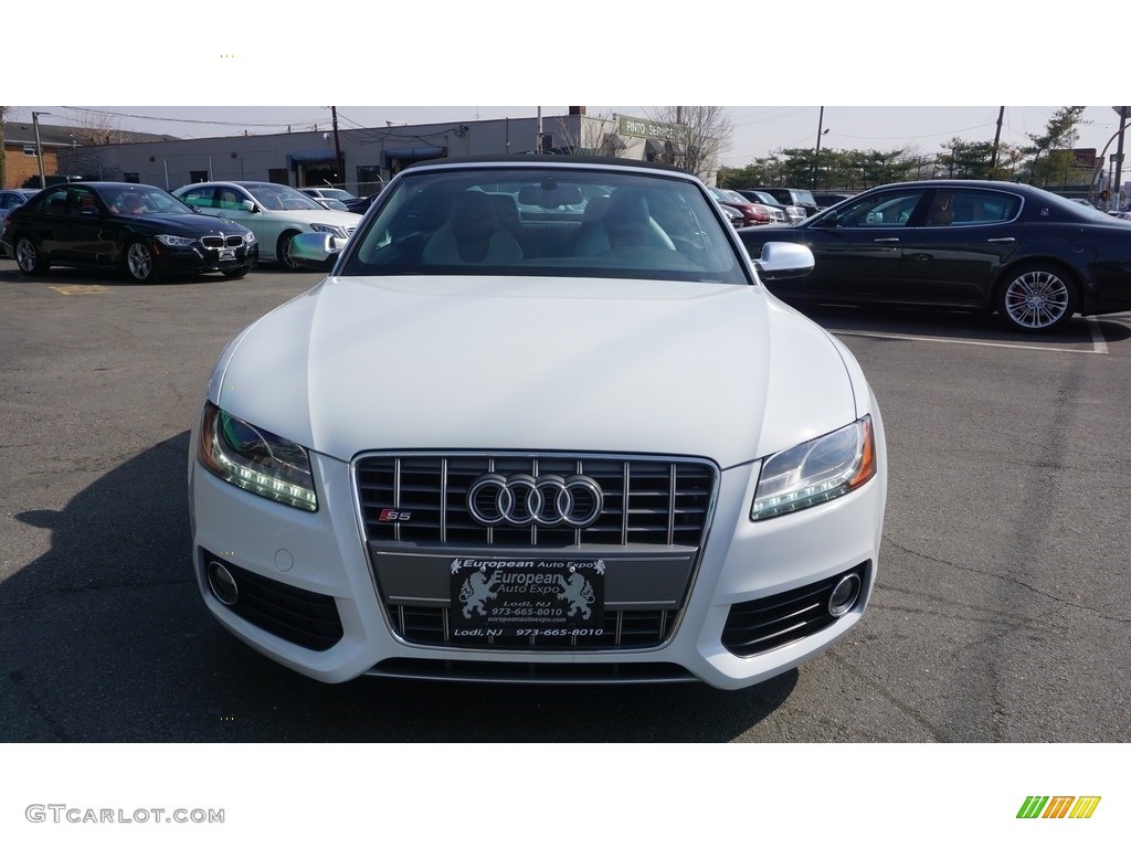 2012 S5 3.0 TFSI quattro Cabriolet - Glacier White Metallic / Black/Silver photo #8