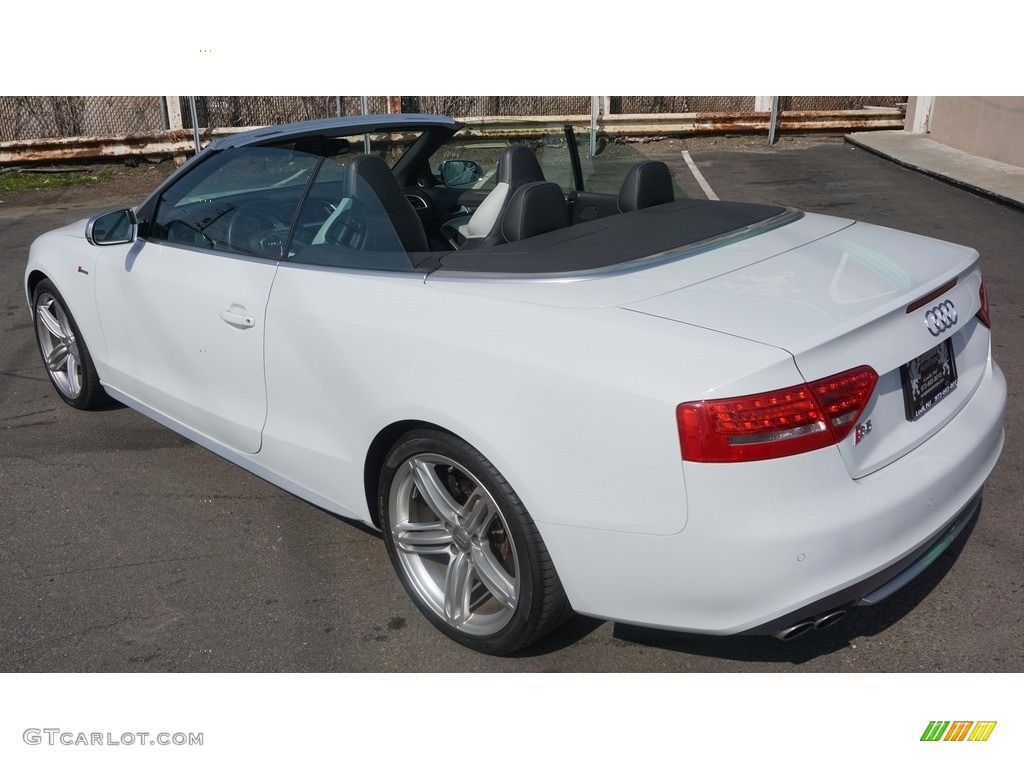 2012 S5 3.0 TFSI quattro Cabriolet - Glacier White Metallic / Black/Silver photo #9