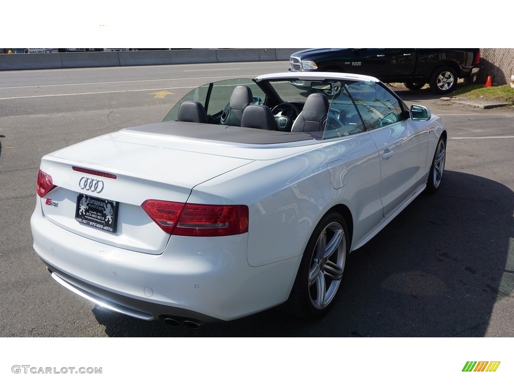 2012 S5 3.0 TFSI quattro Cabriolet - Glacier White Metallic / Black/Silver photo #10
