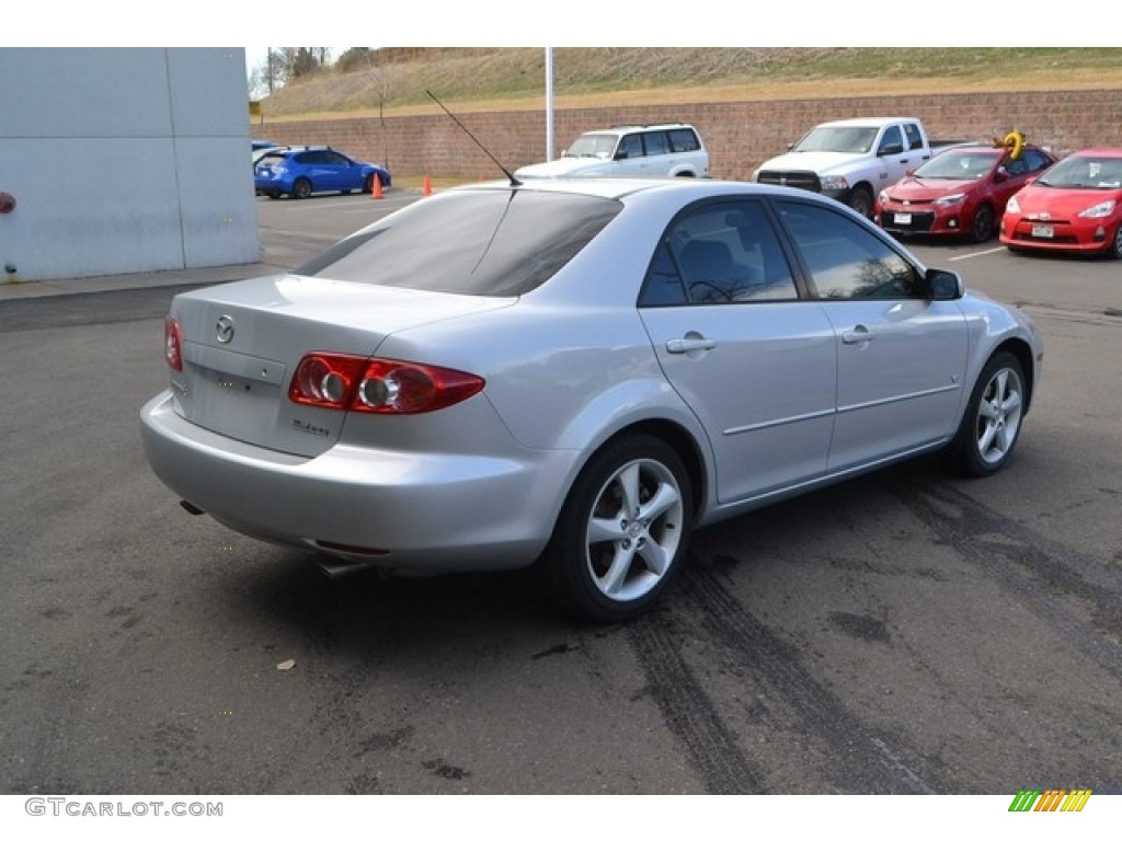 2004 MAZDA6 s Sedan - Glacier Silver Metallic / Gray photo #2