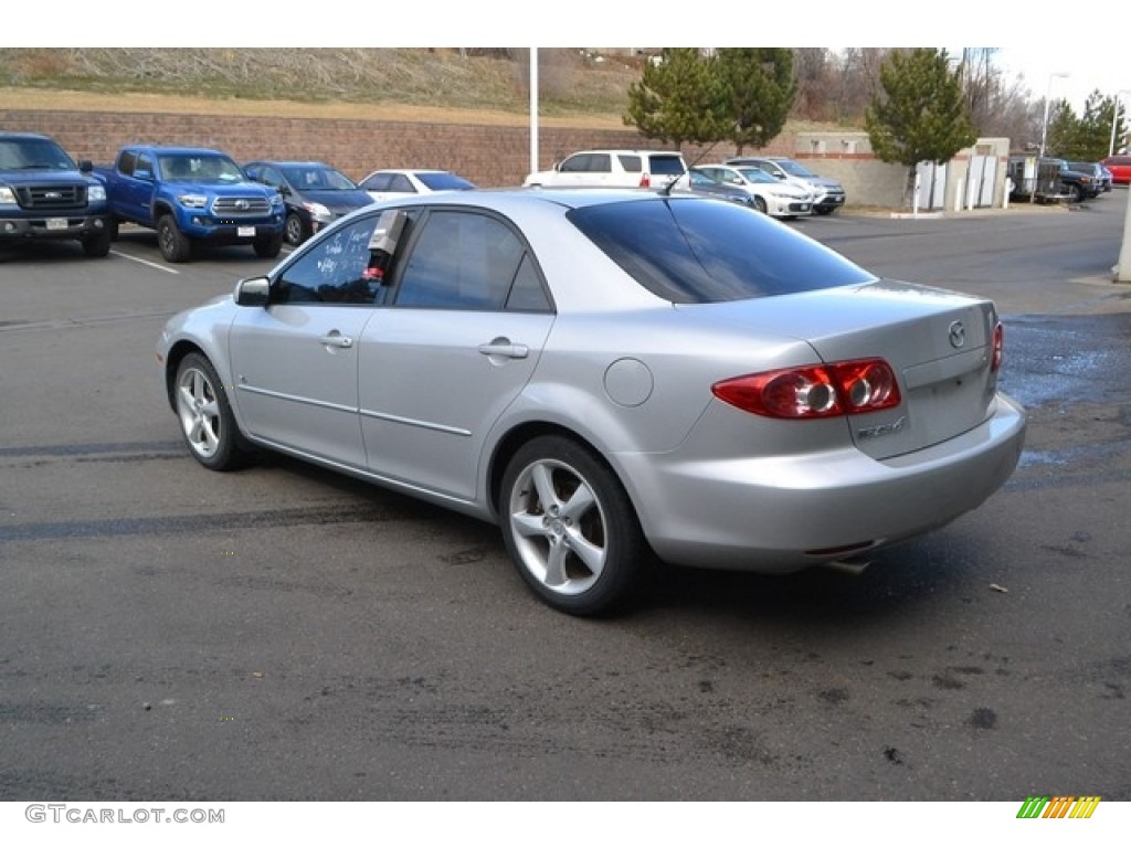 2004 MAZDA6 s Sedan - Glacier Silver Metallic / Gray photo #4