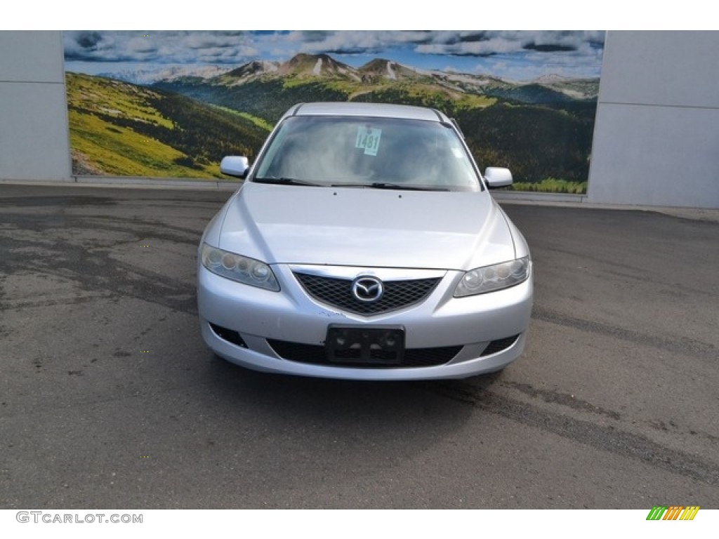 2004 MAZDA6 s Sedan - Glacier Silver Metallic / Gray photo #6