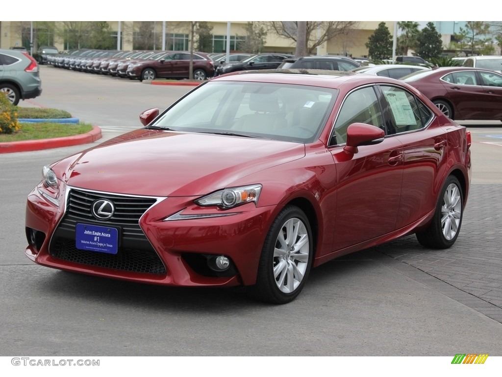 2014 IS 250 - Matador Red Mica / Black photo #2