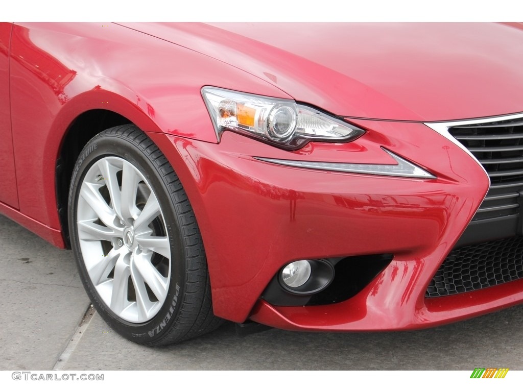 2014 IS 250 - Matador Red Mica / Black photo #10