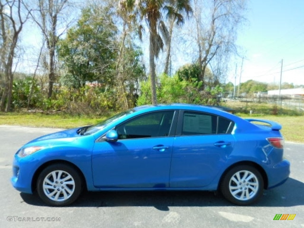 2012 MAZDA3 i Touring 4 Door - Sky Blue Mica / Black photo #2