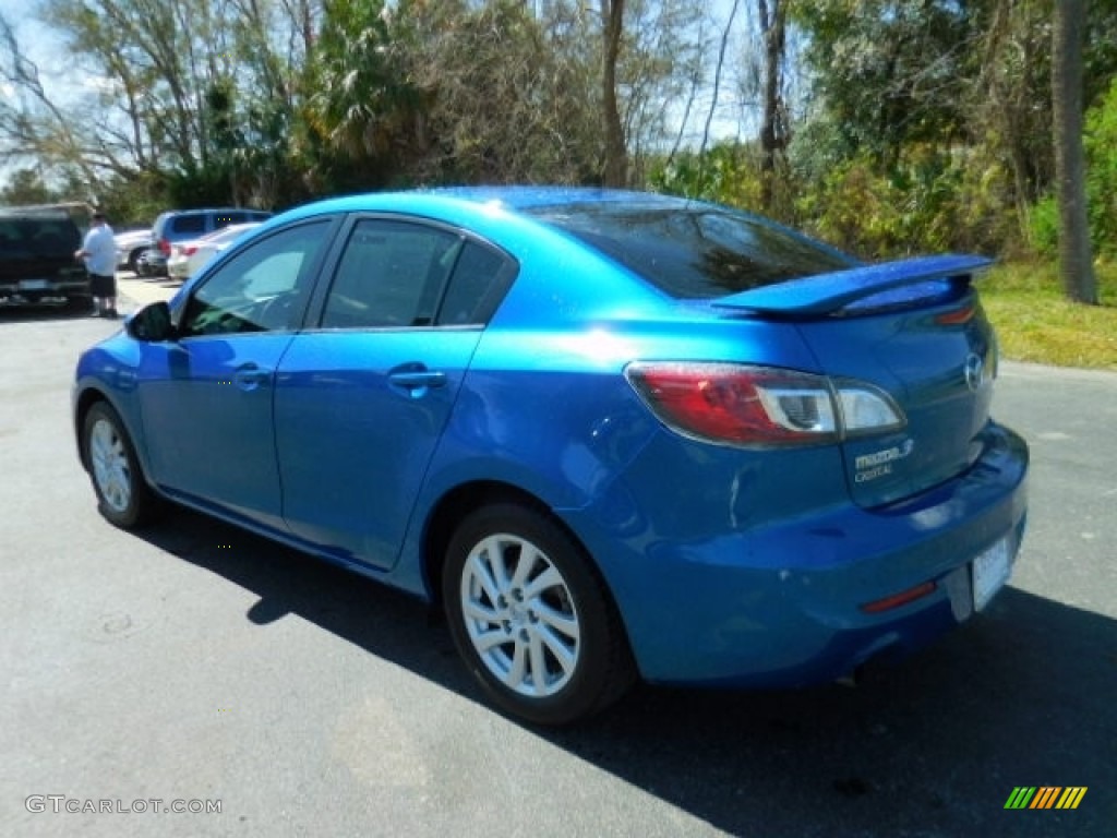 2012 MAZDA3 i Touring 4 Door - Sky Blue Mica / Black photo #3