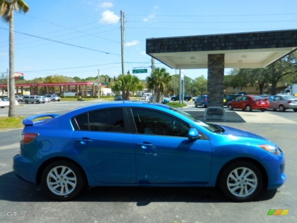 2012 MAZDA3 i Touring 4 Door - Sky Blue Mica / Black photo #9