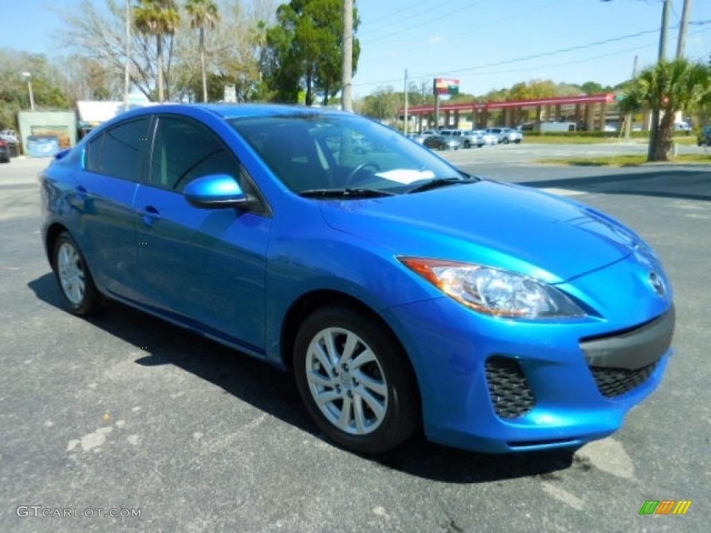 2012 MAZDA3 i Touring 4 Door - Sky Blue Mica / Black photo #10
