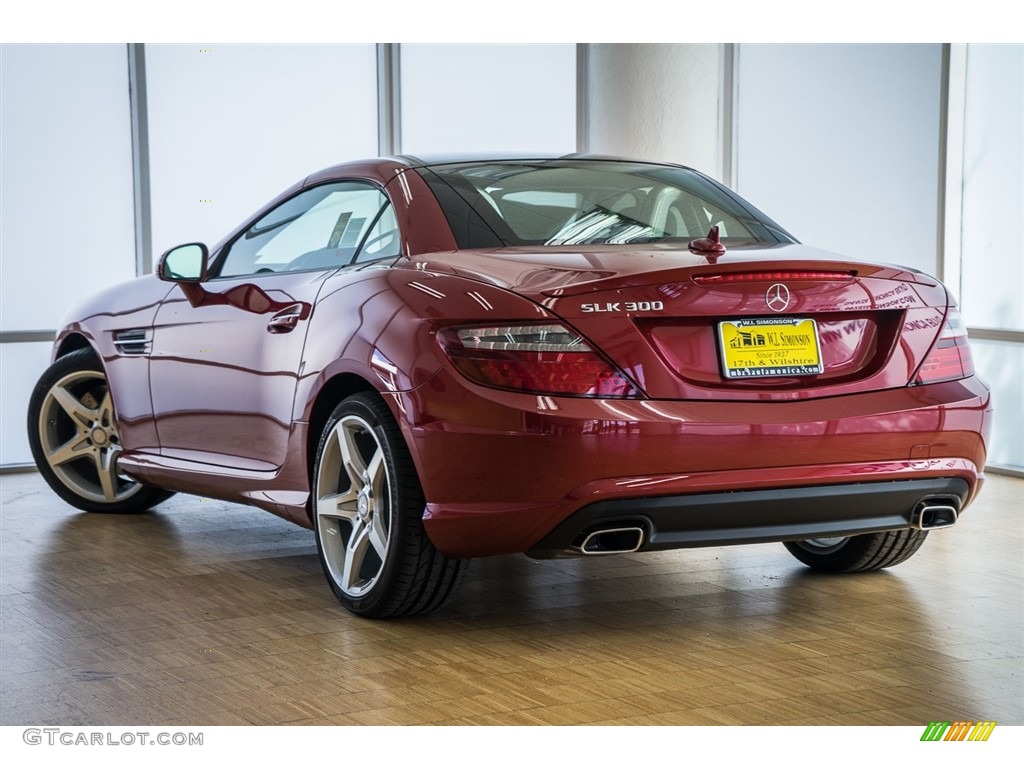 2016 SLK 300 Roadster - designo Cardinal Red Metallic / Sahara Beige photo #3