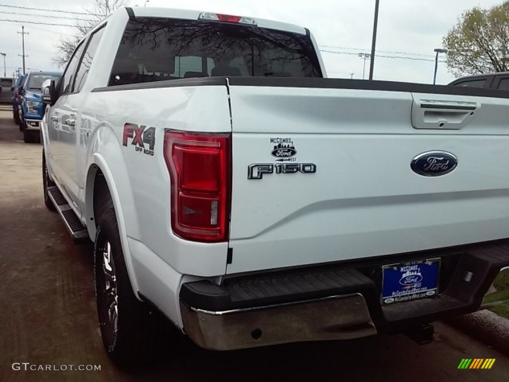 2016 F150 Lariat SuperCrew 4x4 - Oxford White / Black photo #11