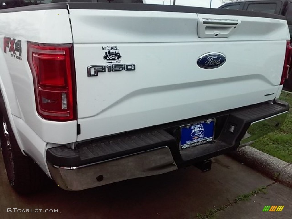 2016 F150 Lariat SuperCrew 4x4 - Oxford White / Black photo #12